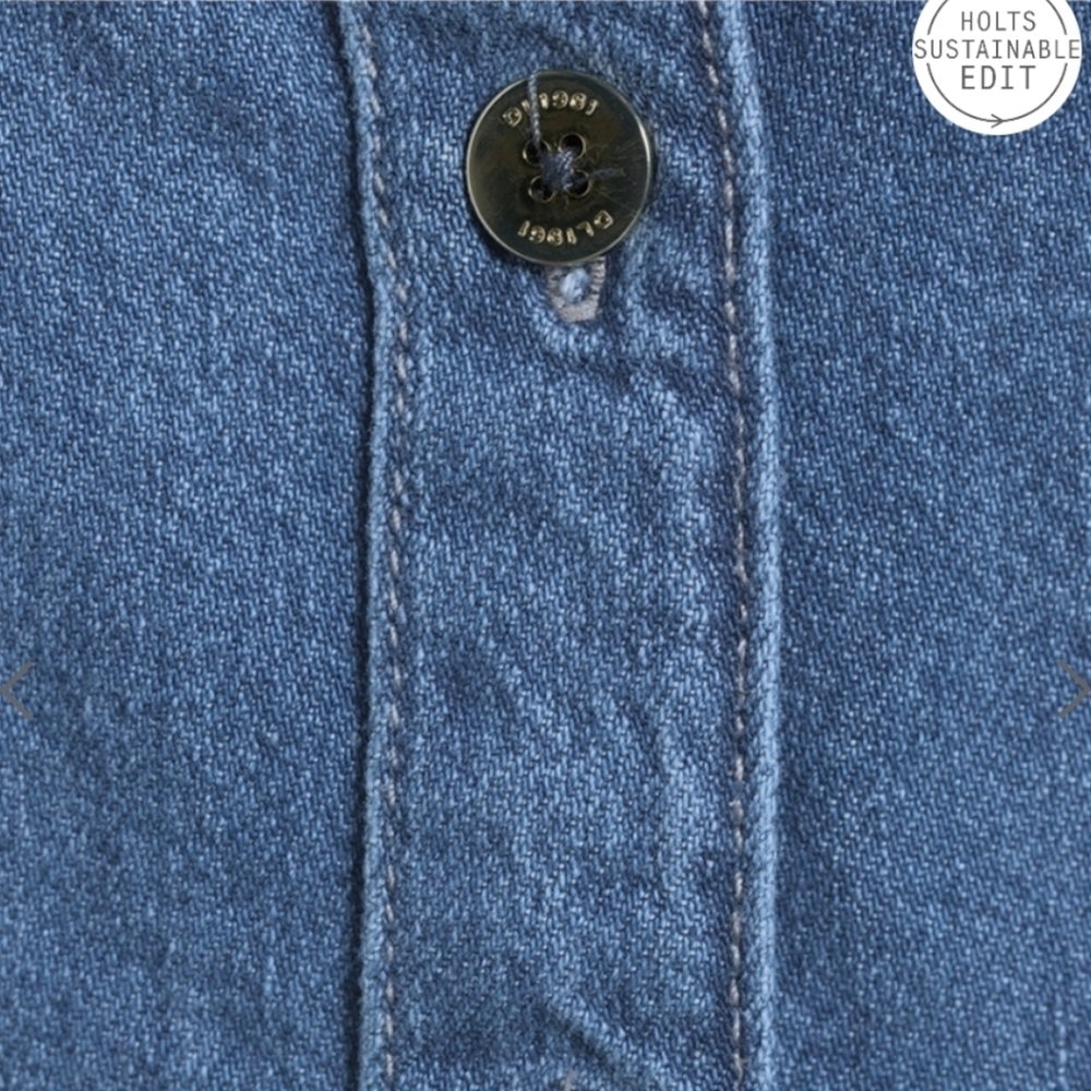 NWT | Lisette Denim Shirt Dress | Structured Tailored Silhouette - Picture 14 of 14
